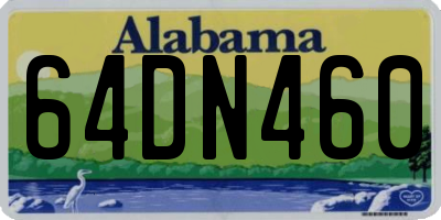 AL license plate 64DN460