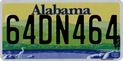 AL license plate 64DN464
