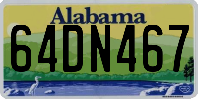 AL license plate 64DN467