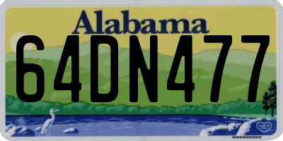 AL license plate 64DN477