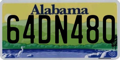AL license plate 64DN480