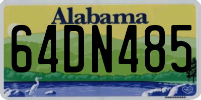 AL license plate 64DN485
