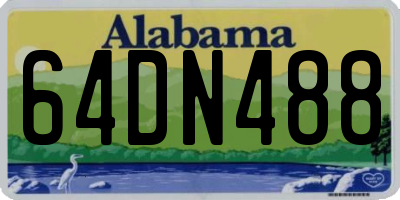 AL license plate 64DN488