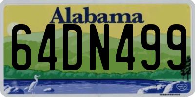 AL license plate 64DN499
