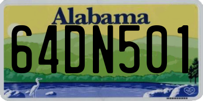 AL license plate 64DN501
