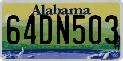 AL license plate 64DN503