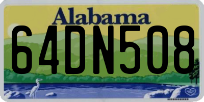AL license plate 64DN508