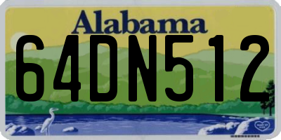 AL license plate 64DN512