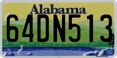 AL license plate 64DN513