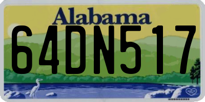 AL license plate 64DN517