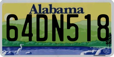 AL license plate 64DN518