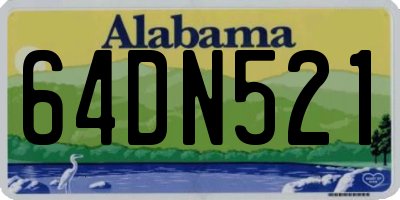 AL license plate 64DN521