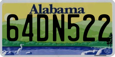 AL license plate 64DN522