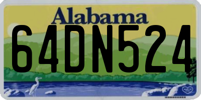 AL license plate 64DN524