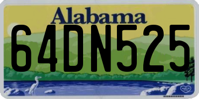 AL license plate 64DN525
