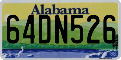 AL license plate 64DN526