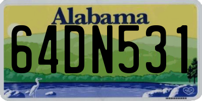 AL license plate 64DN531