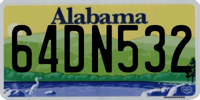 AL license plate 64DN532