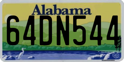 AL license plate 64DN544