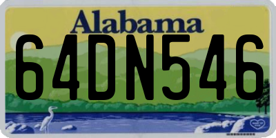 AL license plate 64DN546