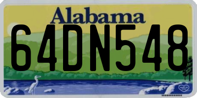 AL license plate 64DN548