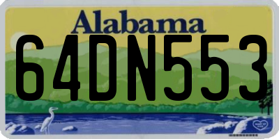 AL license plate 64DN553