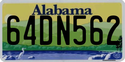 AL license plate 64DN562