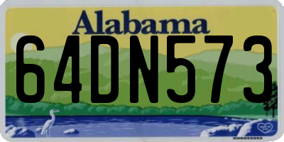 AL license plate 64DN573