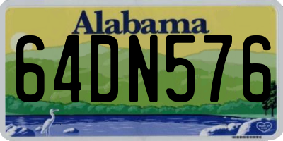 AL license plate 64DN576