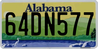 AL license plate 64DN577