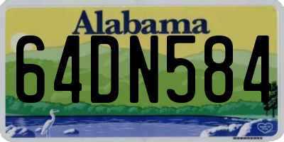 AL license plate 64DN584