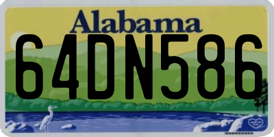 AL license plate 64DN586