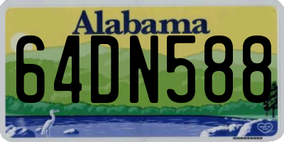 AL license plate 64DN588