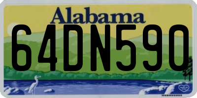 AL license plate 64DN590