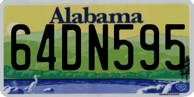 AL license plate 64DN595