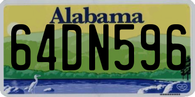 AL license plate 64DN596