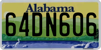 AL license plate 64DN606