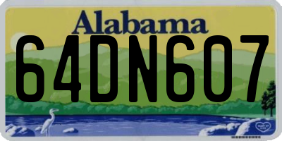AL license plate 64DN607