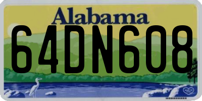 AL license plate 64DN608