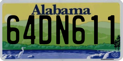 AL license plate 64DN611