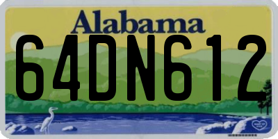 AL license plate 64DN612