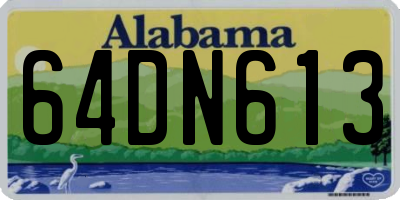 AL license plate 64DN613