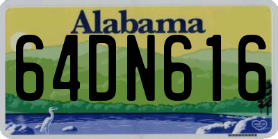 AL license plate 64DN616