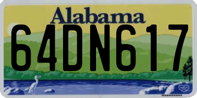 AL license plate 64DN617