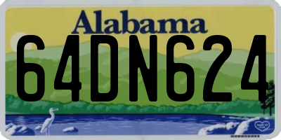 AL license plate 64DN624