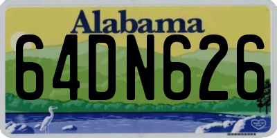 AL license plate 64DN626