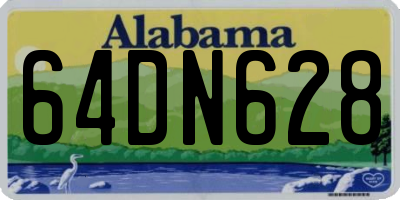AL license plate 64DN628