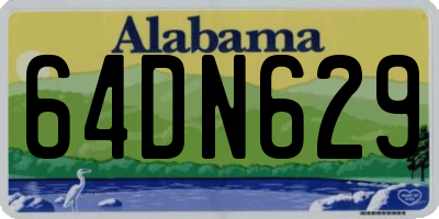AL license plate 64DN629