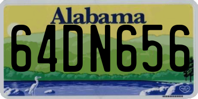 AL license plate 64DN656
