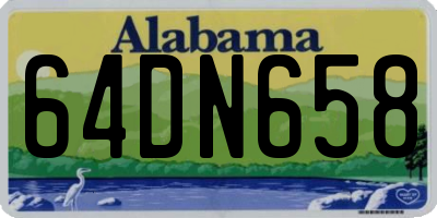 AL license plate 64DN658
